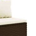 thumbnail image 5 of vidaXL 7 Piece Garden Sofa Set with Cushions Brown Poly Rattan, 5 of 5