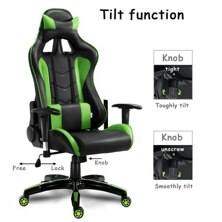 Costway High Back Executive Racing Reclining Gaming Chair Swivel Seat