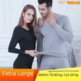 thumbnail image 1 of Conjunto de ropa interior térmica para hombre de talla grande Pantalones de otoño de talla grande para mujer Pantalones de otoño Pantalones inferiores Suéter de algodón MM de talla grande, 1 of 5