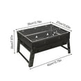 thumbnail image 3 of Parrilla de barbacoa plegable para exteriores | Parrilla metálica engrosada y antiadherente | Estufa portátil de carbón para camping, tailgating y cocina en casa | Parrilla ajustable, 3 of 8
