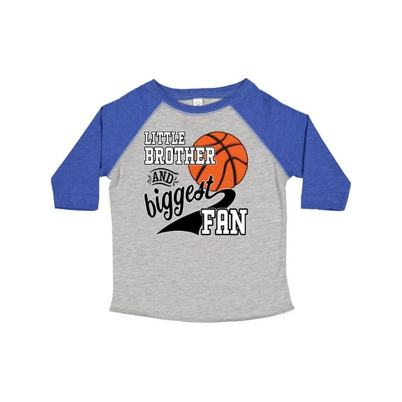 Inktastic Little Brother and Biggest Fan Basketball Player Boys Toddler T-Shirt