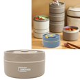 thumbnail image 1 of Récipient Alimentaire Isolé, Pot de Cuisson Thermique 420ml Acier Inoxydable 304 Double Couche Portable Forme Ronde Récipient à Lunch Thermique, 1 of 8