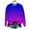Multicolor, variant on CLOISE No Hoodie Womens Sweatshirts Plus Size Lightweight Crew Neck Tops Gradient Long Sleeve Pullover Casual Outfits