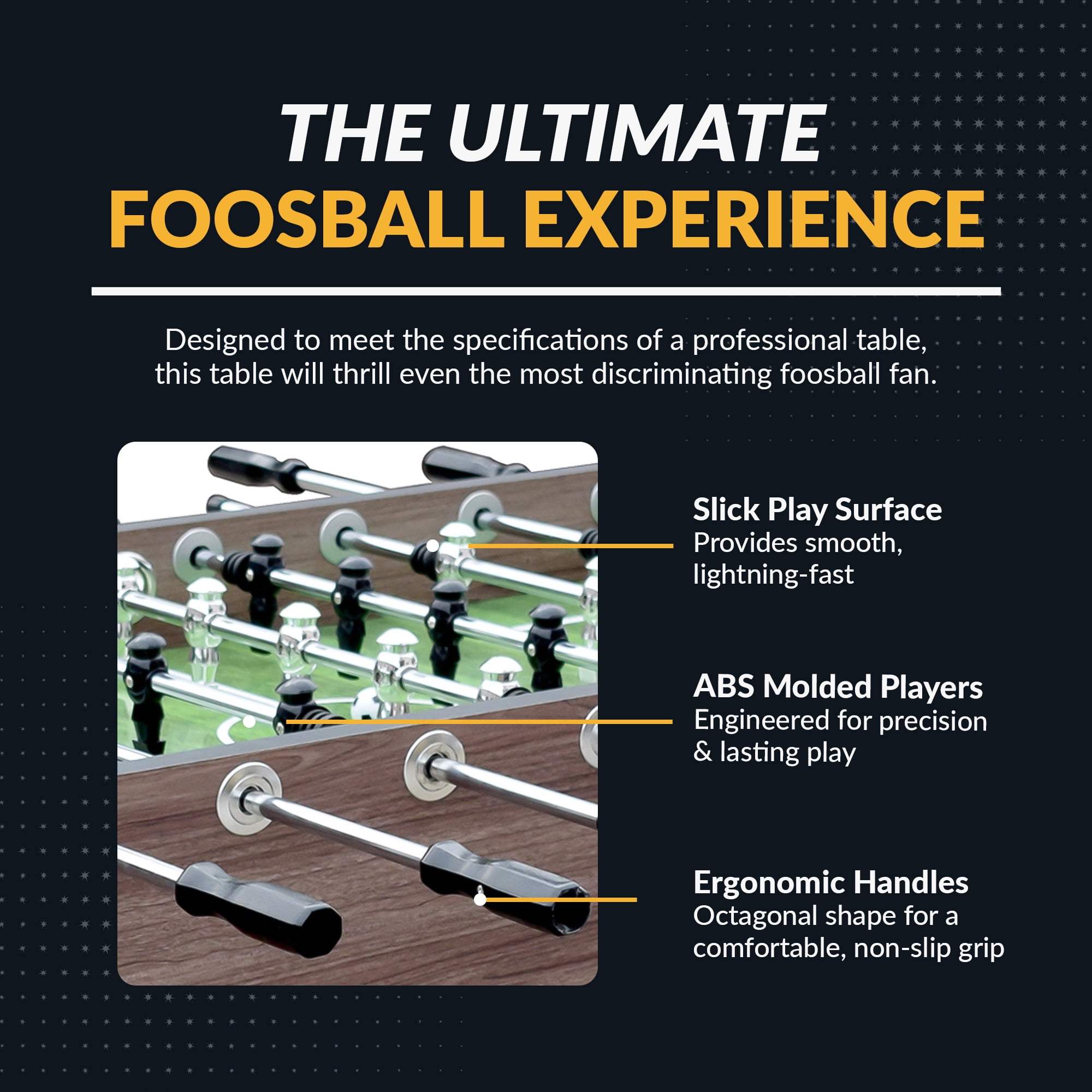 Hathaway Driftwood 56-in Foosball Table