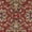 Red & Beige, variant on Transitional Area Rug (7'10'' Round) Oriental Black, Brown Indoor Round Easy to Clean