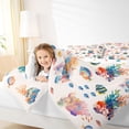 thumbnail image 4 of Feelyou Ocean Fish Teen Twin Comforter Sets, Kawaii Coral Starfish Bedding Set, 2-Piece, 4 of 8