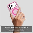 thumbnail image 5 of ELEHOLD Case For iPhone 17 Pro Magnetic Shockproof Case Slim Matte Transparent Rugged Cover Skin Friendy Feel Compatibel with Mag-Safe Accessories, Rose, 5 of 7