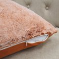 thumbnail image 4 of Home Soft Things Tip Dyeing Light Faux Fur 2 Piece Throw Pillow Cover Set - Burnt Orange - 20" x 20", 4 of 9