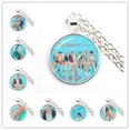 thumbnail image 2 of Collar con colgante de cabujón de cristal Kpop de 25mm, joyería k-pop Boys, accesorios para fanáticos de Bigbang, álbum Love Yourself, joyería para mujeres, 2 of 4
