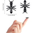 thumbnail image 2 of 300 Pieces Fake Ants Prank Plastic Black Ant Bugs Joke Toys Realistic Insects For Halloween Party Favors Decoration Props, 2 of 5