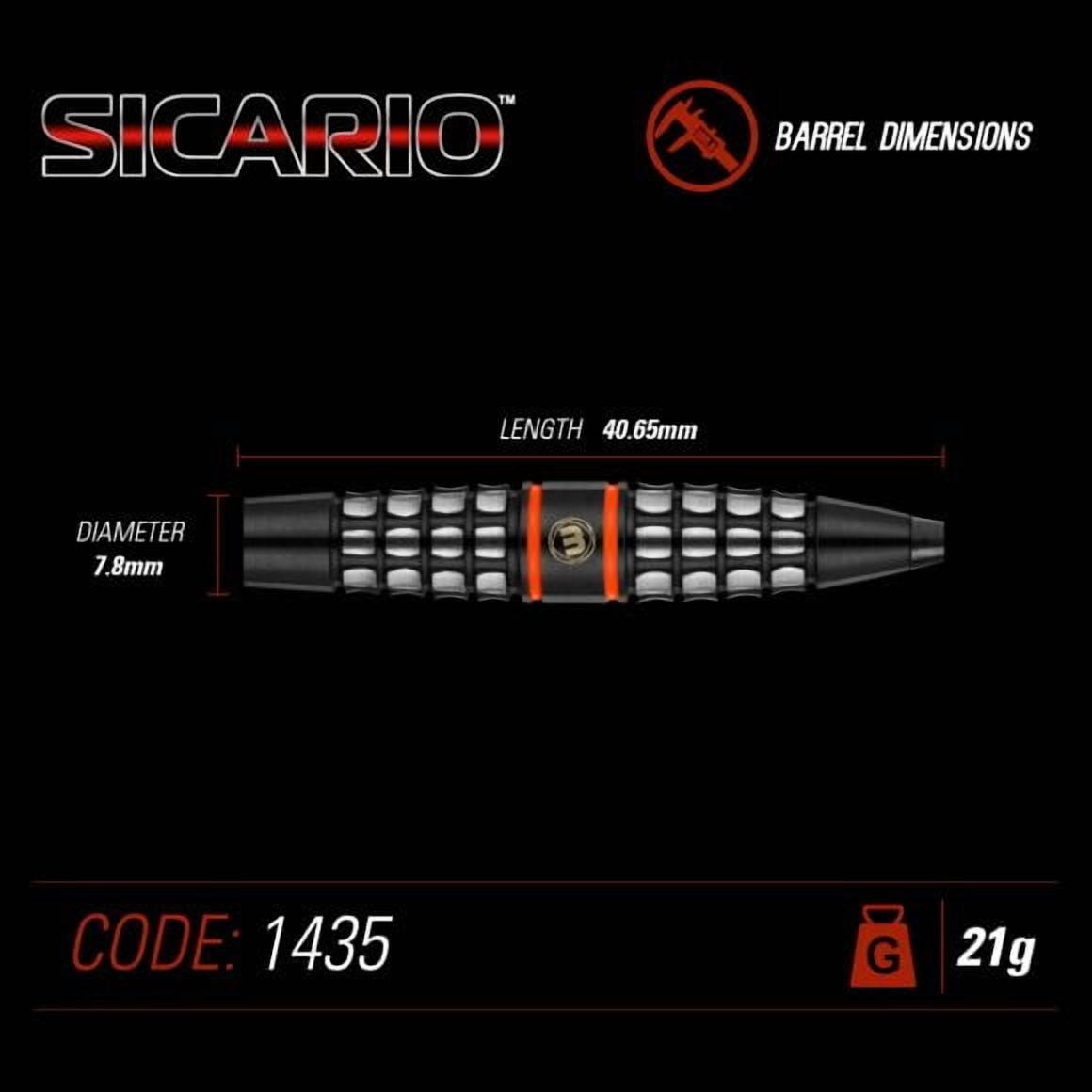 Winmau Sicario Steel Tip Darts 21g