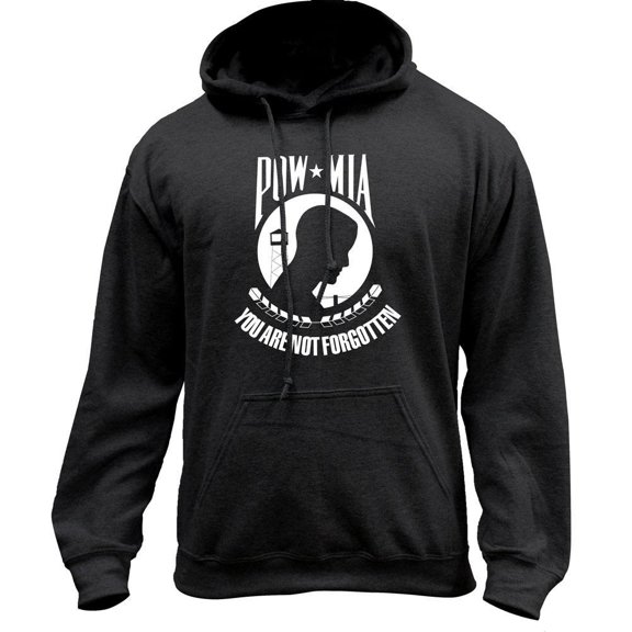POW / MIA You Are Not Forgotten Military Pullover Hoodie Sweatshirt