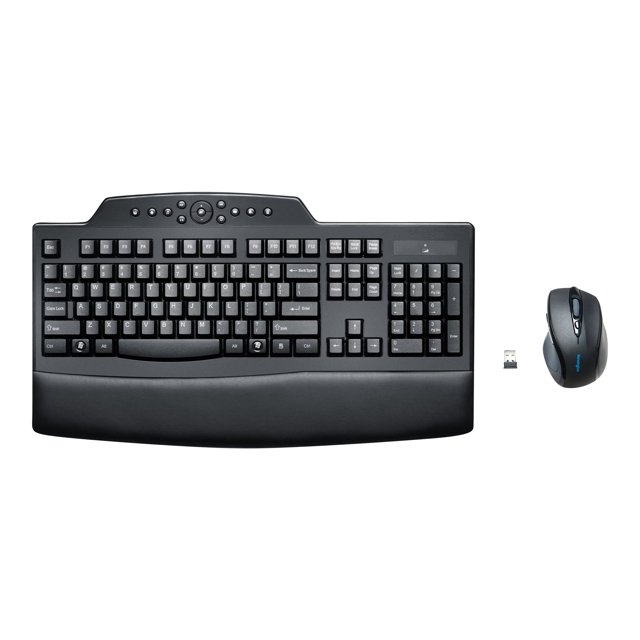 Kensington Pro Fit Wireless Comfort Desktop Set - Keyboard and mouse set - wireless - US - black
