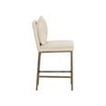 thumbnail image 4 of Home Square Paige 26" Modern Counter Stool in Cream/Antique Brass - Set of 2, 4 of 8