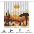 thumbnail image 2 of Faty-T Colorful Desert Landscape Shower Curtains with Rugs Toilet Lid Cover and Bath Mat for Bathroom,Home Tub Curtains Sets with Rugs Rustic Cactus Sunset Bird Print Four-Piece, 2 of 8
