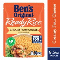 BEN'S ORIGINAL Ready Rice Creamy Four Cheese Flavored Rice, Easy Dinner Side, 8.5 oz Pouch