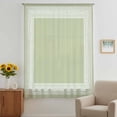 thumbnail image 3 of Sage Green Greek Key Sheer Curtains 84 Inches Long, Geometric Greece Ancient Farmhouse Geo Light Filering Curtains, Breathable Simi Curtain Privacy Drapes for Living Room Bedroom Window Treatment, 3 of 9