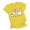 thumbnail image 2 of Hauts d'Été pour Femmes Grande Taille Femmes Décontracté Imprimé Manches Courtes Col Rond T-Shirt Ample Blouse Hauts Col en V T-Shirt Femmes en Liquidation, 2 of 3