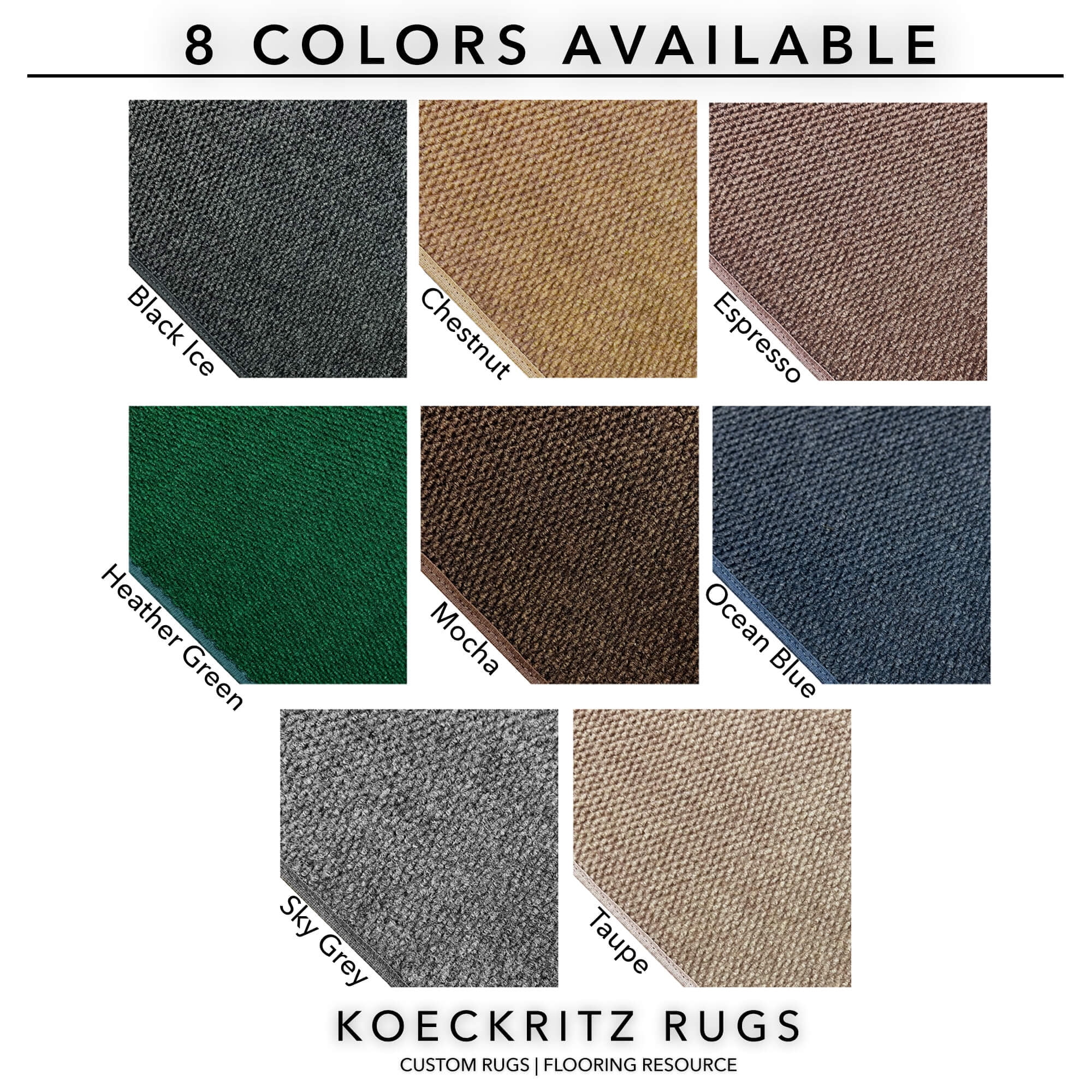 Koeckritz Rugs 4'x5' Soft Indoor/Outdoor Chestnut Bound Area Rug Lightweight, Easy to Clean & Move