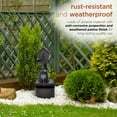 thumbnail image 5 of Alpine Corporation Metal Tiering Birdhouse into Water Can Fountain, 24 Inch Tall, 5 of 12