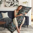 thumbnail image 5 of Floral Hummingbird Illustration Body Pillow Cover 20x54 - Abstract Floral Watercolor Long Pillow Case with Zipper - Soft Breathable Maternity Pillowcase - Full Body Pillow Protector, 5 of 5