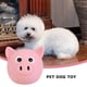 thumbnail image 3 of Sywqhk Bonito juguete de látex con forma de cabeza de animal para perros, juguetes chirriantes para masticar y morder (rosa) Sywqhk Para estrenar, 3 of 9