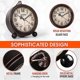 thumbnail image 5 of Reloj despertador con batería colgante Vintage, luz nocturna de Metal, mesa súper silenciosa, reloj de cuarzo para escritorio, 5 of 5