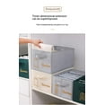 thumbnail image 4 of Gray Nine grids 36*28*20cm Non-woven Clothing Pants Finishing Box Bedroom Wardrobe Clothing Finishing Box Sweater Storage Box, 4 of 7