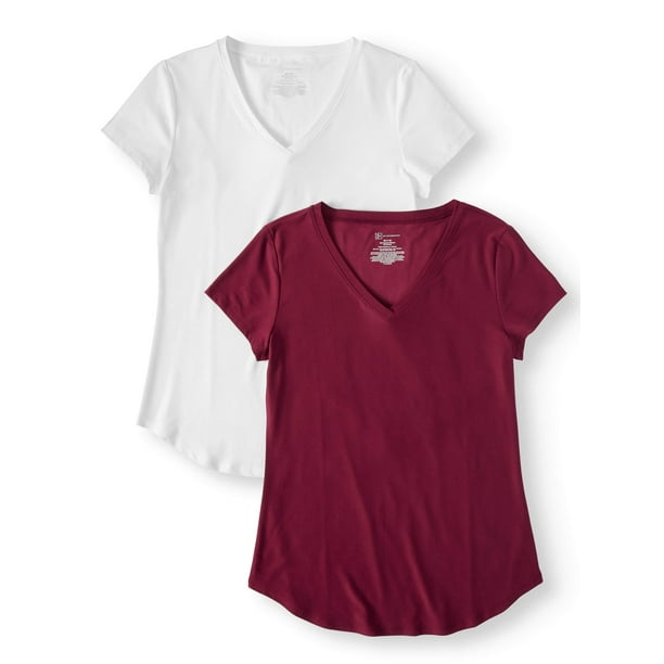 No Boundaries No Boundaries Juniors' Brushed Short Sleeve VNeck T