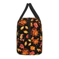 thumbnail image 5 of Horeoi Thanksgiving Turkey 1 Pattern Large Insulated Lunch Bag for Work, School, Picnic - Waterproof, Durable Oxford Cloth, Comfortable Handle-Black, 5 of 9