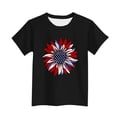 thumbnail image 3 of UQJfacai USA T Shirt Boys Girls Patriotic American Flag Tees Tops Kids Short Sleeve Crewneck July 4th T-Shirt 3-15 Years, 3 of 6