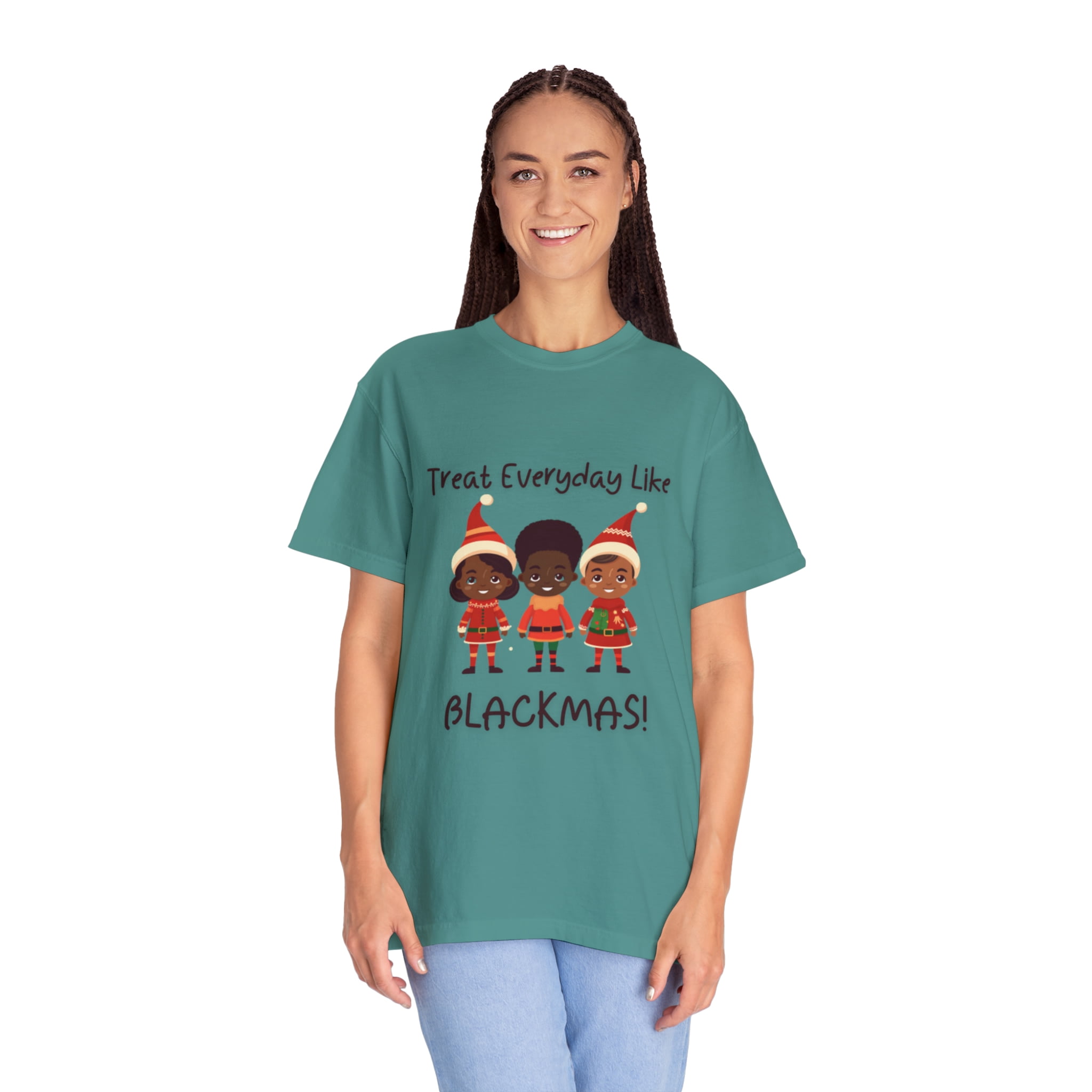 Black Elves Blackmas XMAS Unisex Garment-Dyed T-shirt