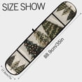 thumbnail image 3 of Yayeee Double Oven Mitt Kitchen Heat Resistant Baking 35" x7" Quilted Glove, Cartoon Christmas Trees, 3 of 6
