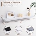 thumbnail image 3 of Axeman 36 Inch Solid Wood Wall Shelves Set of 2, Modern Floating Shelves for Wall Storage, 3 of 5