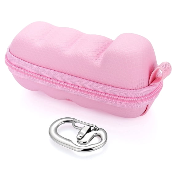 Divoti Pink Asthma Inhaler Travel Case with Secure Clip-on Keychain Carabiner (Inhaler Case Only)