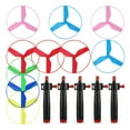 thumbnail image 1 of MOVTOTOP Fun Pull String Flying Disc Toys for Kids with Plastic Material and Multi Color for Playing Outdoors 1 Set, 1 of 8