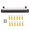 12 Terminal-Black, variant on Ground Power Distribution Block Bus Positive Insulated Busbar Terminal for Auto Car Boat