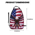 thumbnail image 2 of Pofeuu USA Eagle with Spread Wings Print 2 Pack PU Leather Kick Mat Back Seat Protector, Universal Car Seat Back Organizer, Waterproof Backseat Protector For Most Car, 2 of 8