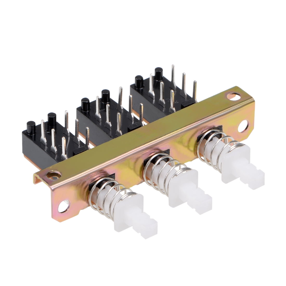 Interlock Push Button Switch Piano Type DPDT 6 Pin 3 Row | Walmart Canada