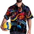 thumbnail image 4 of Note Men's Printed Casual Button Down Short Sleeve Beach Shirts, 4 of 6