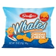 thumbnail image 1 of YBQF Baked Cheddar Whale Cheese Cracker Snack Packs, .75 Ounces each (Set of 20), 1 of 2