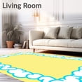 thumbnail image 2 of ODIKA 5x7 Machine Washable Non-Slip Area Rug, Animated Pup Adventure Scene Surrounded by Puffy Cloud Borders Ultra Soft Rug, None, 527551, 2 of 7