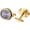 Gold-3, variant on Men's Clip Cufflinks Watches: Analog Quartz Working Pocket Watch Gold Silver