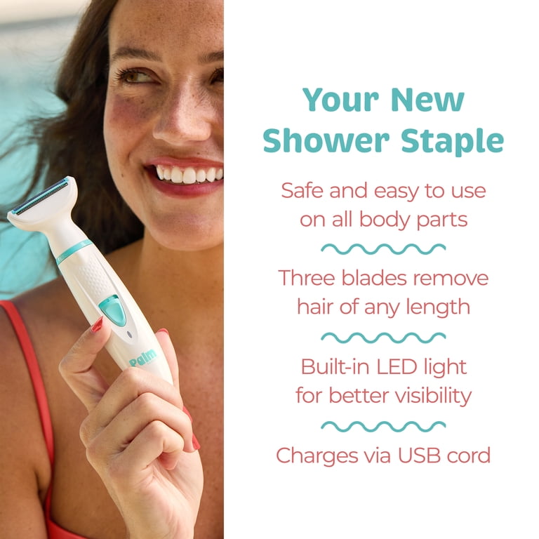 PalmPerfect Rechargeable Electric Women's Shaver with Shower Mount photo 7