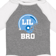 thumbnail image 4 of Inktastic Little Bro Football Brother Boys Long Sleeve Baby Bodysuit, 4 of 5