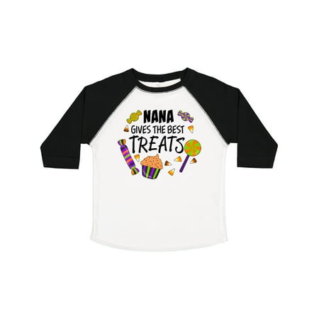 

Inktastic Nana Gives the Best Treats- Halloween Candy Gift Toddler Boy or Toddler Girl T-Shirt