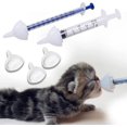 thumbnail image 1 of Ghyt Tazón De Leche Tetina Y Jeringas De Alimentación De Silicona para Gatitos Recién Nacidos, Cachorros, Conejos, Animales Pequeños Dongdong Pet (S (2 Piezas),), 1 of 4