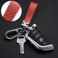 thumbnail image 3 of Carbon Fiber Style Car Keychain Microfiber Leather Key Chain, Universal Key Chains for Key Fobs for Men and Women, 3 of 6