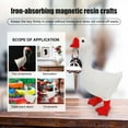thumbnail image 3 of Magnet Resin Animal Figurine Statue Decor 3D Magnet Crafts for Keys (Swan), 3 of 9