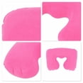 thumbnail image 4 of Unique Bargains 1 Set Inflatable Travel Pillow with Eye Mask Earplugs Comfortable Travel Neck Pillow Pink, 4 of 5